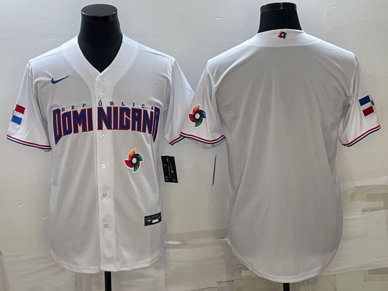Men 2023 World Cub Blank White Nike MLB Jersey7